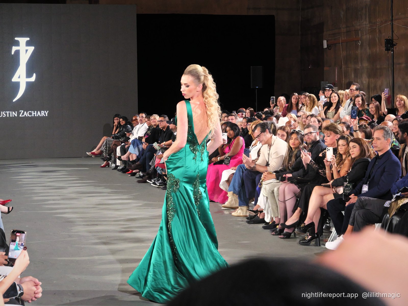 The front row at The Bureau Fashion Week, Los Angeles.