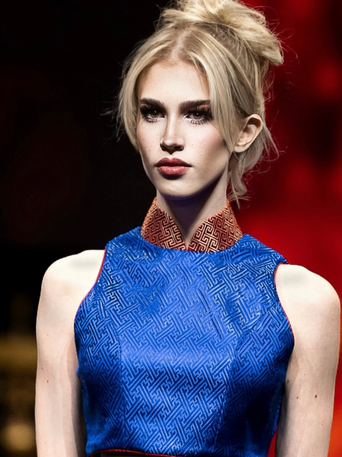 Ava Kortman on the runway