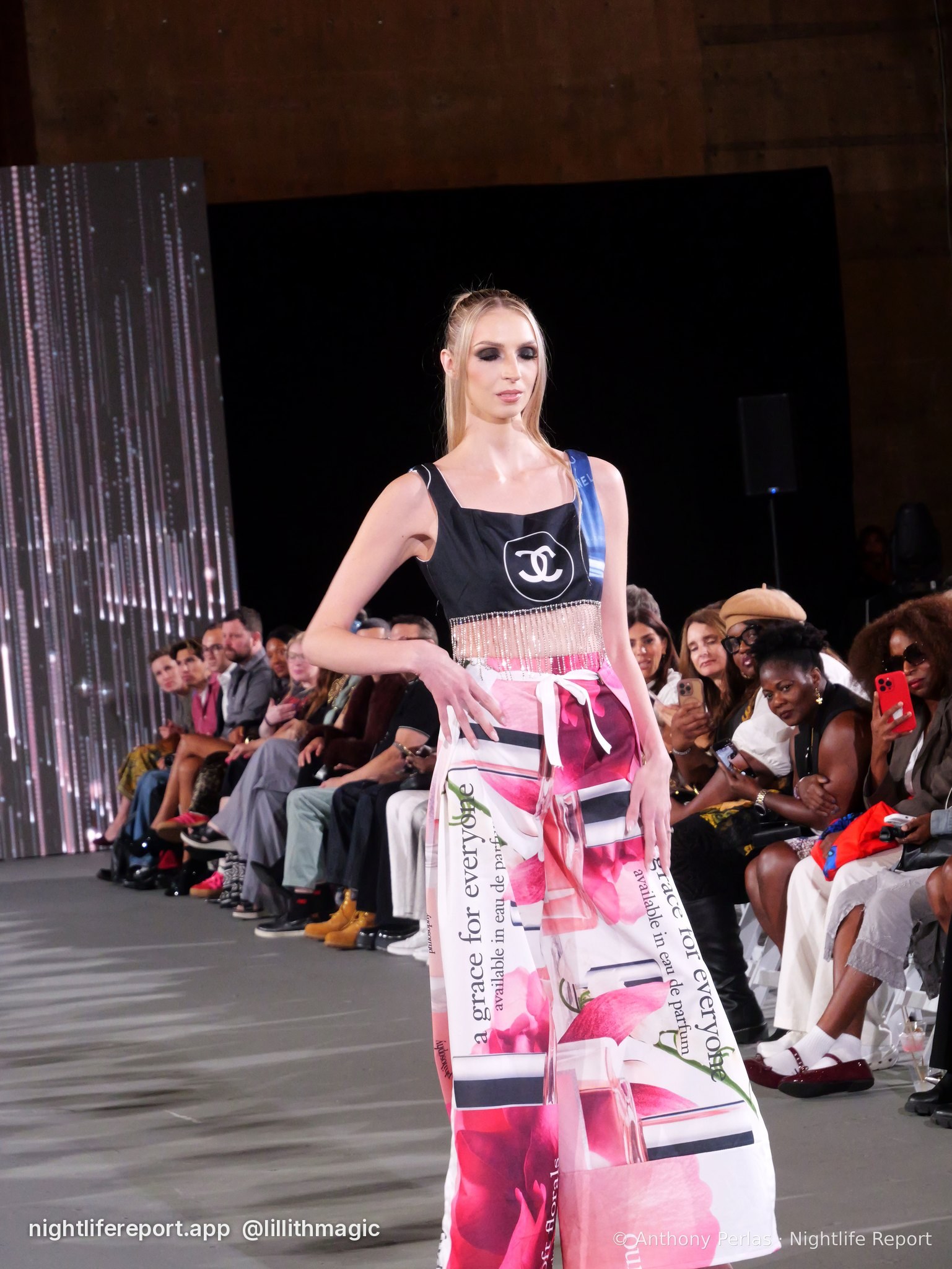 Deborah Beaumont Designs look 4 on the runway at The Bureau Fashion Week LA, Day 1 Opening, Oct 2026