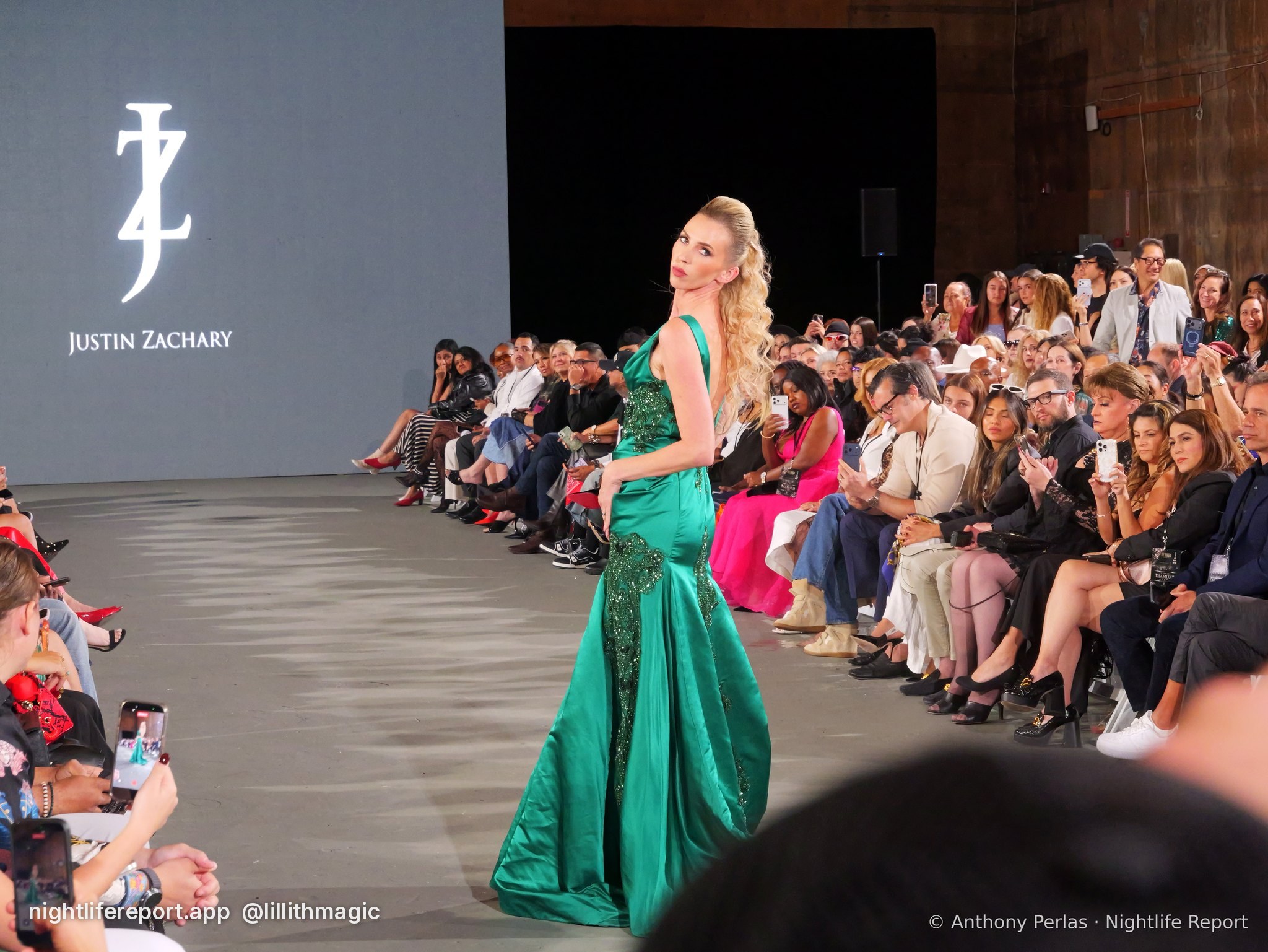 Justin Zachary look 2 on the runway at The Bureau Fashion Week LA, Day 2 Finale, Oct 2026