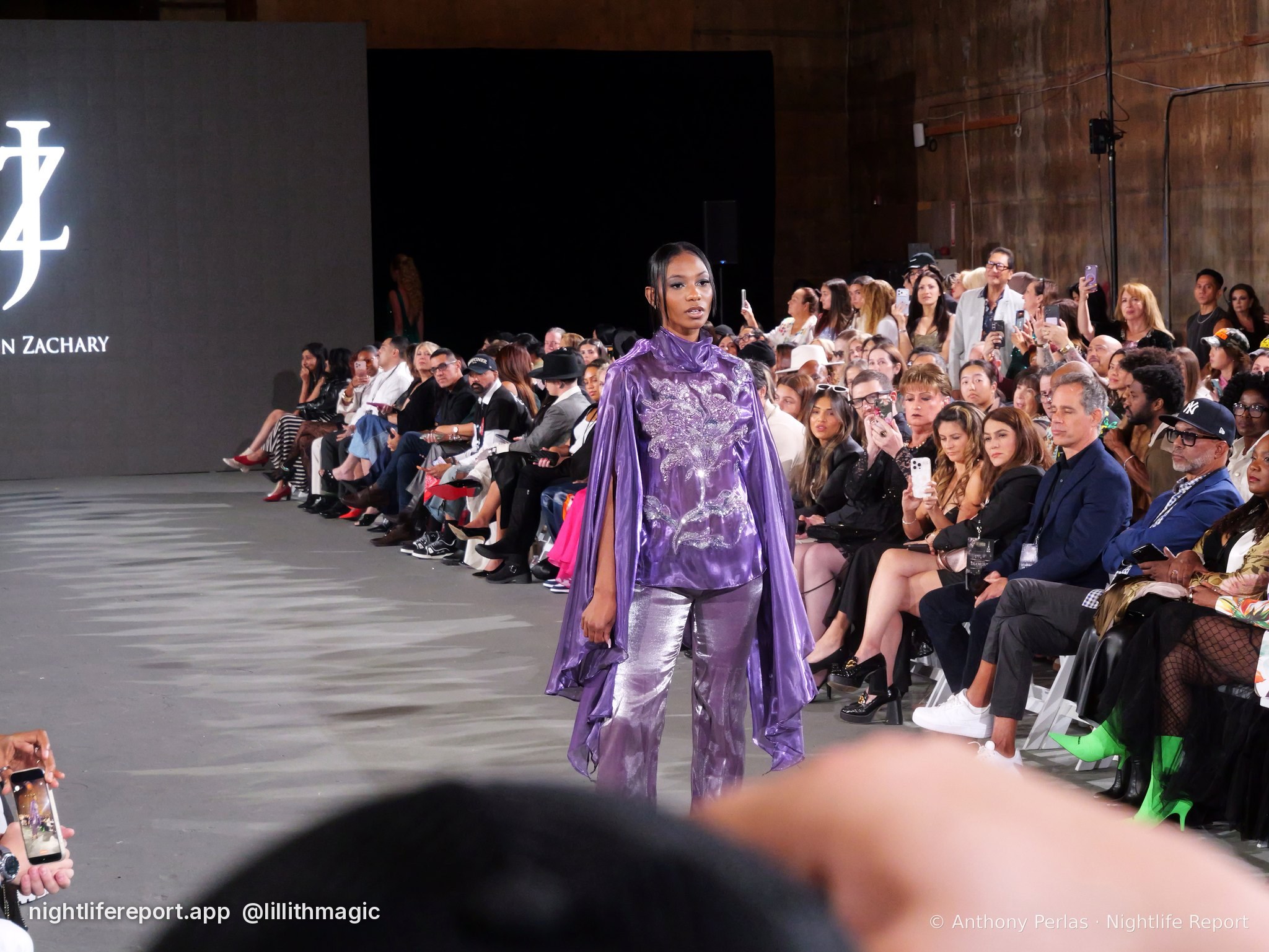 Justin Zachary look 3 on the runway at The Bureau Fashion Week LA, Day 2 Finale, Oct 2026