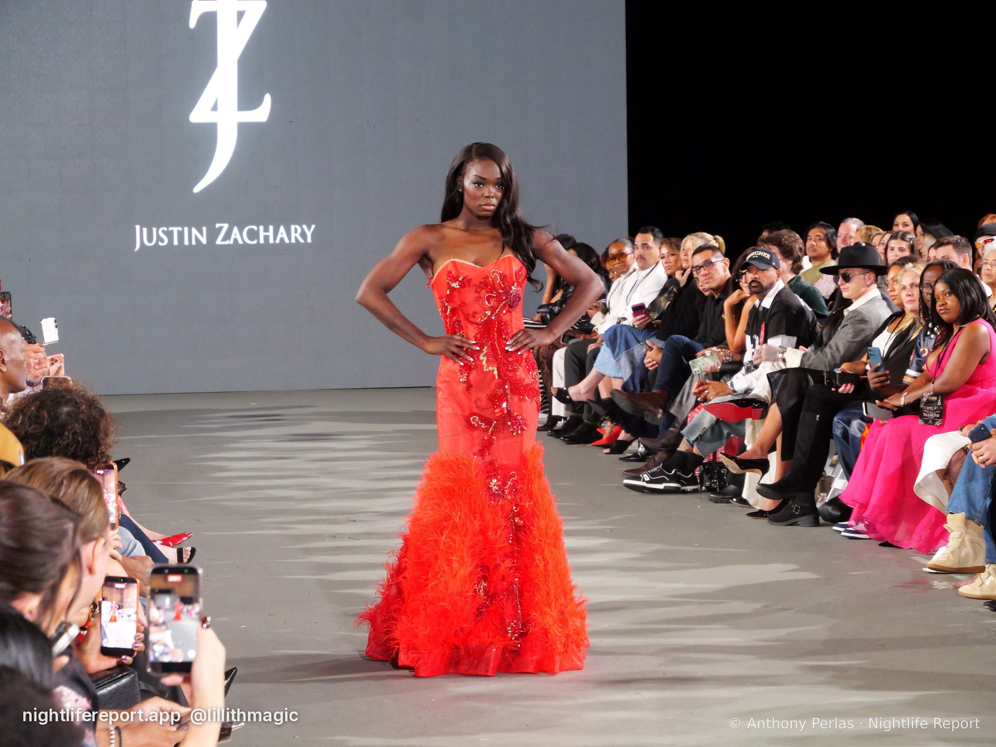 Justin Zachary look 4 on the runway at The Bureau Fashion Week LA, Day 2 Finale, Oct 2026