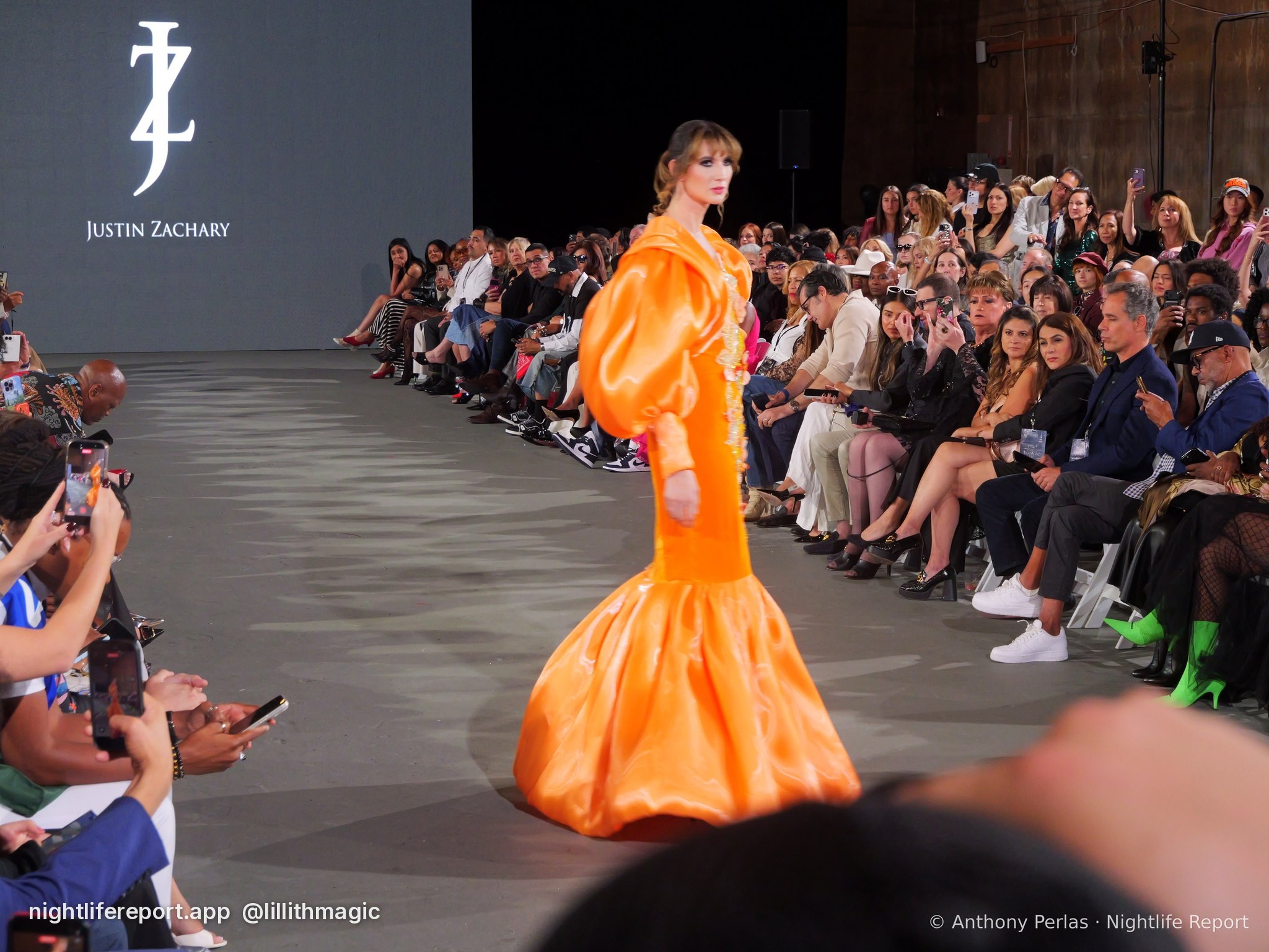 Justin Zachary look 6 on the runway at The Bureau Fashion Week LA, Day 2 Finale, Oct 2026