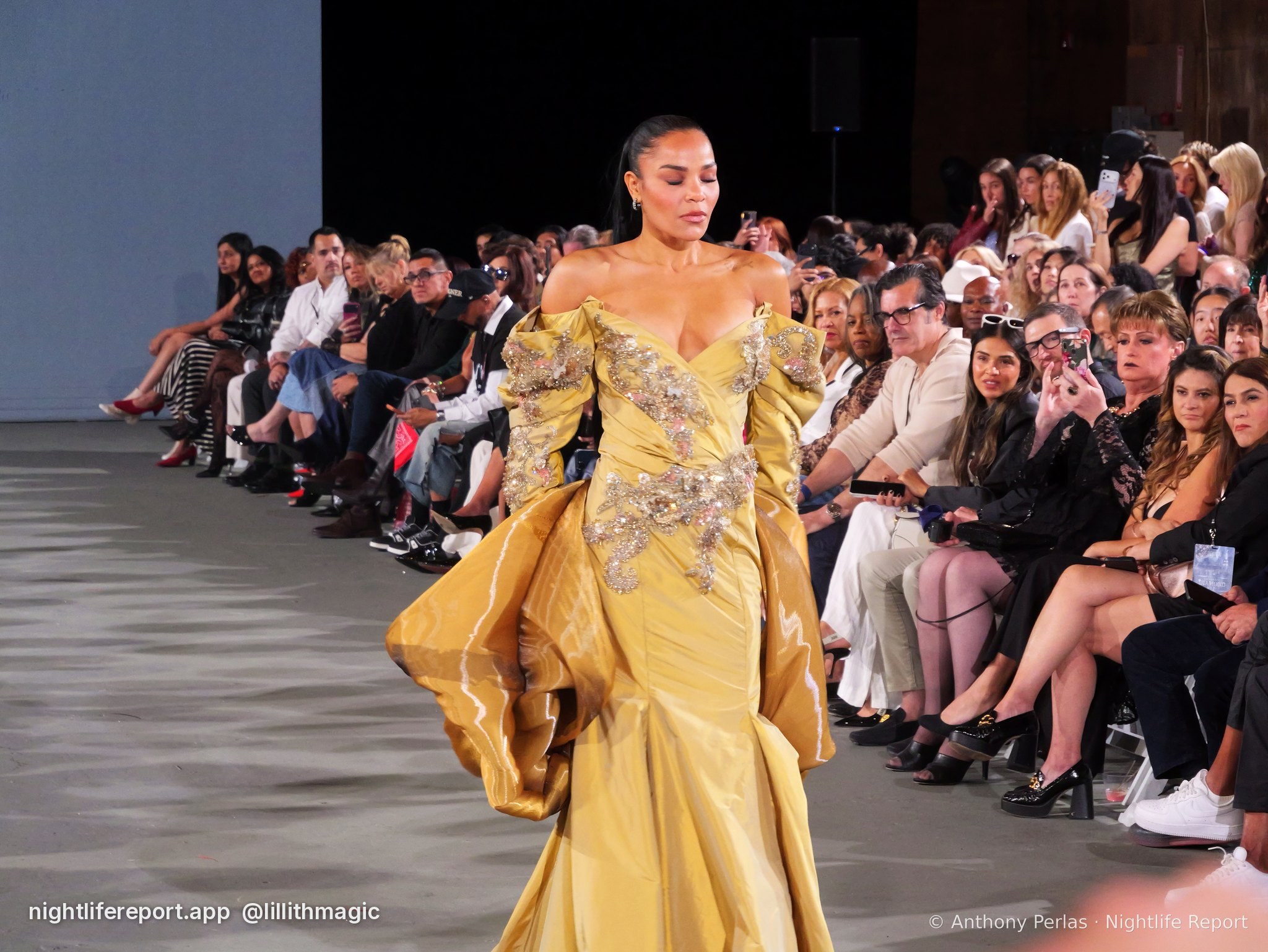 Justin Zachary look 7 on the runway at The Bureau Fashion Week LA, Day 2 Finale, Oct 2026
