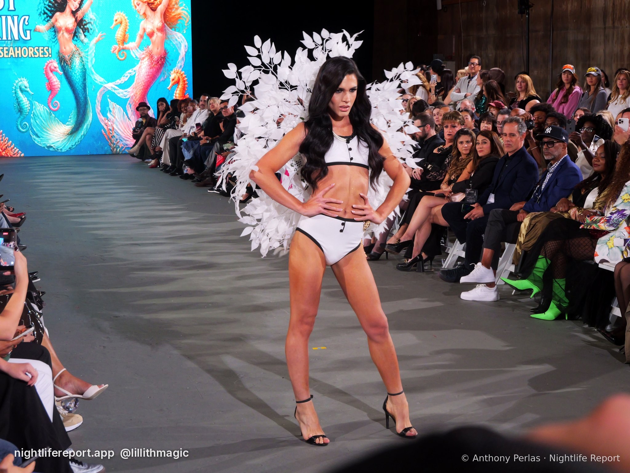 Krissy King Swim look 3 on the runway at The Bureau Fashion Week LA, Day 2 Finale, Oct 2026