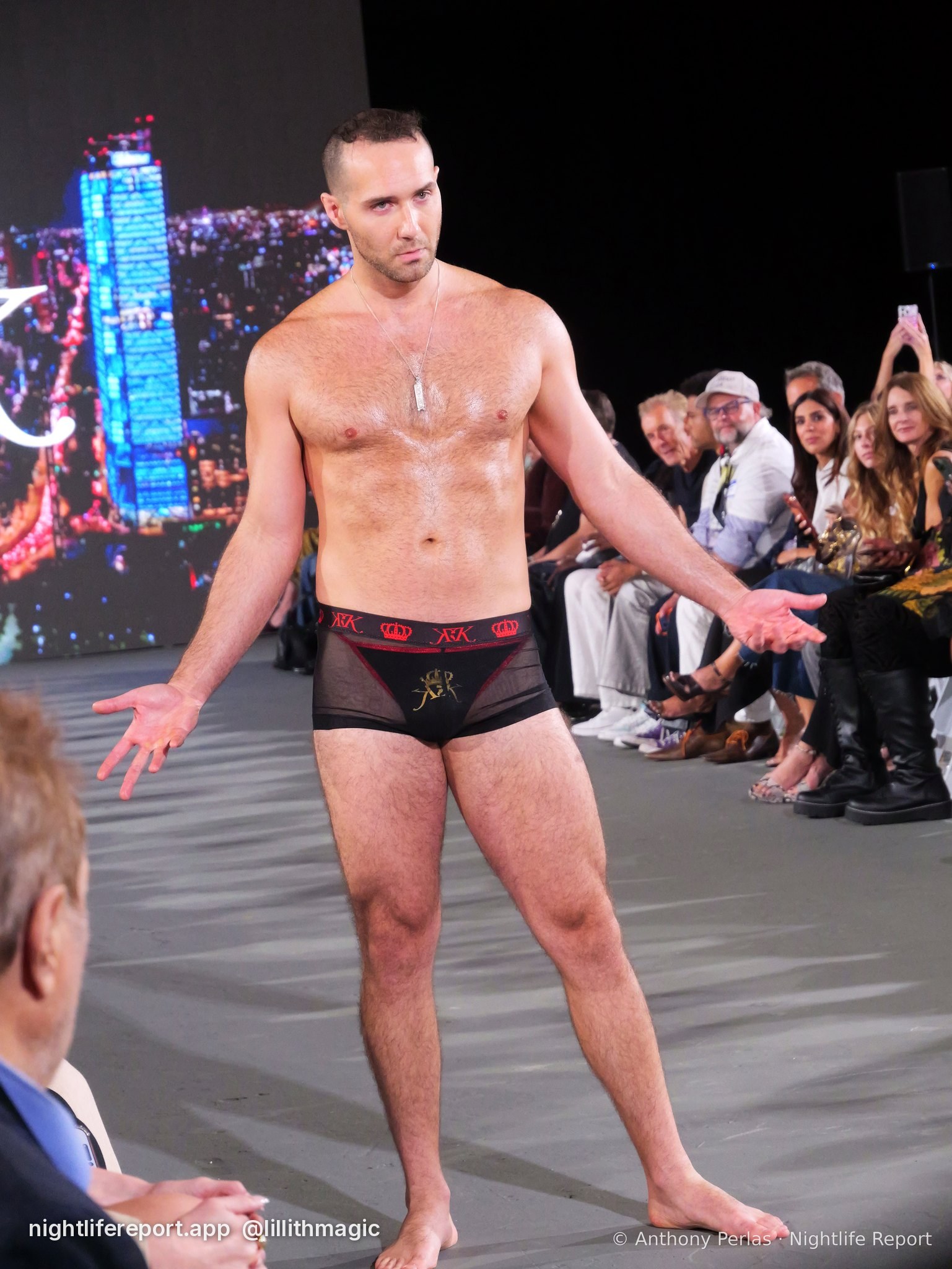 Krown Kink look 3 on the runway at The Bureau Fashion Week LA, Day 1 Opening, Oct 2026
