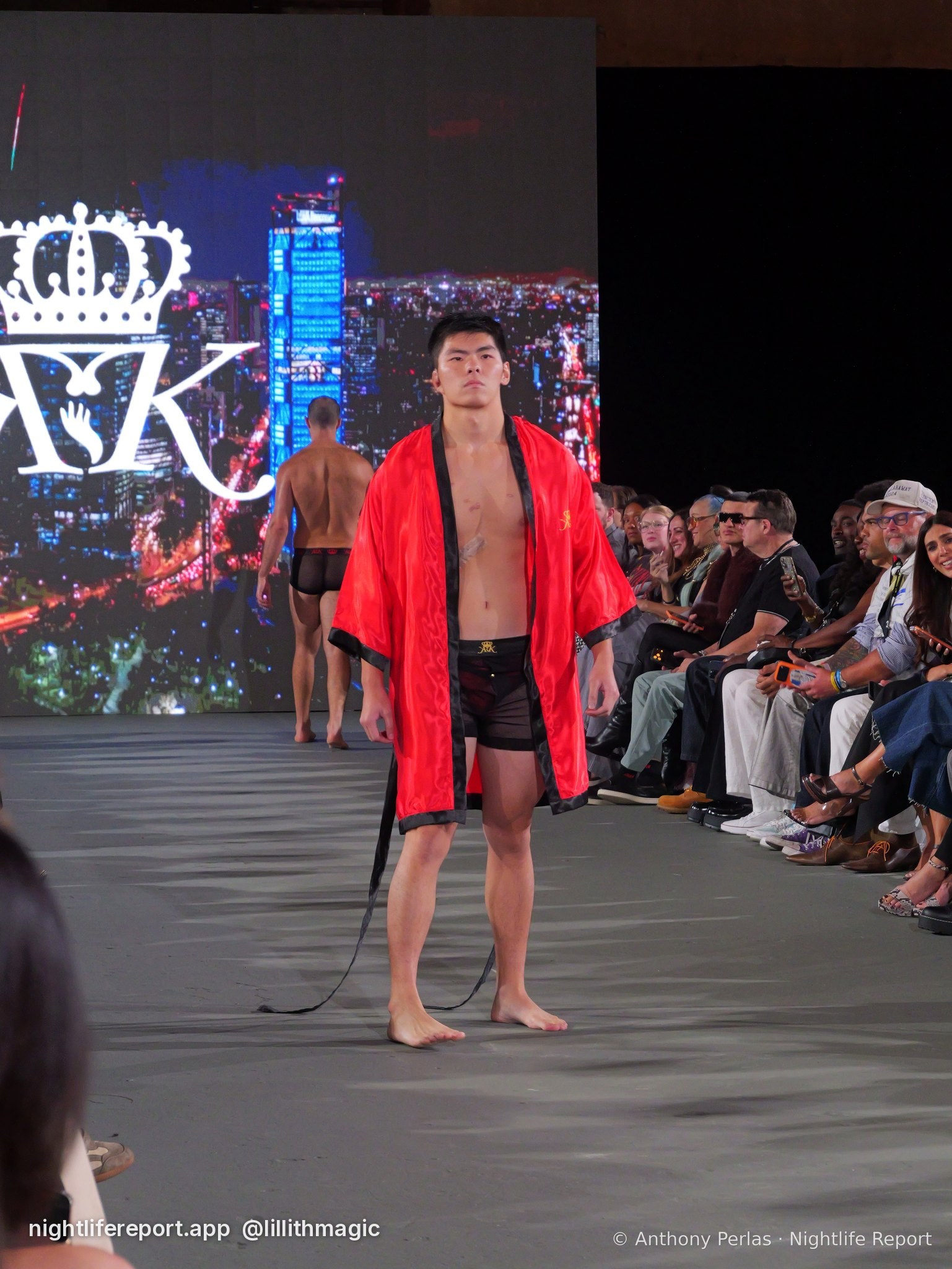 Krown Kink look 4 on the runway at The Bureau Fashion Week LA, Day 1 Opening, Oct 2026