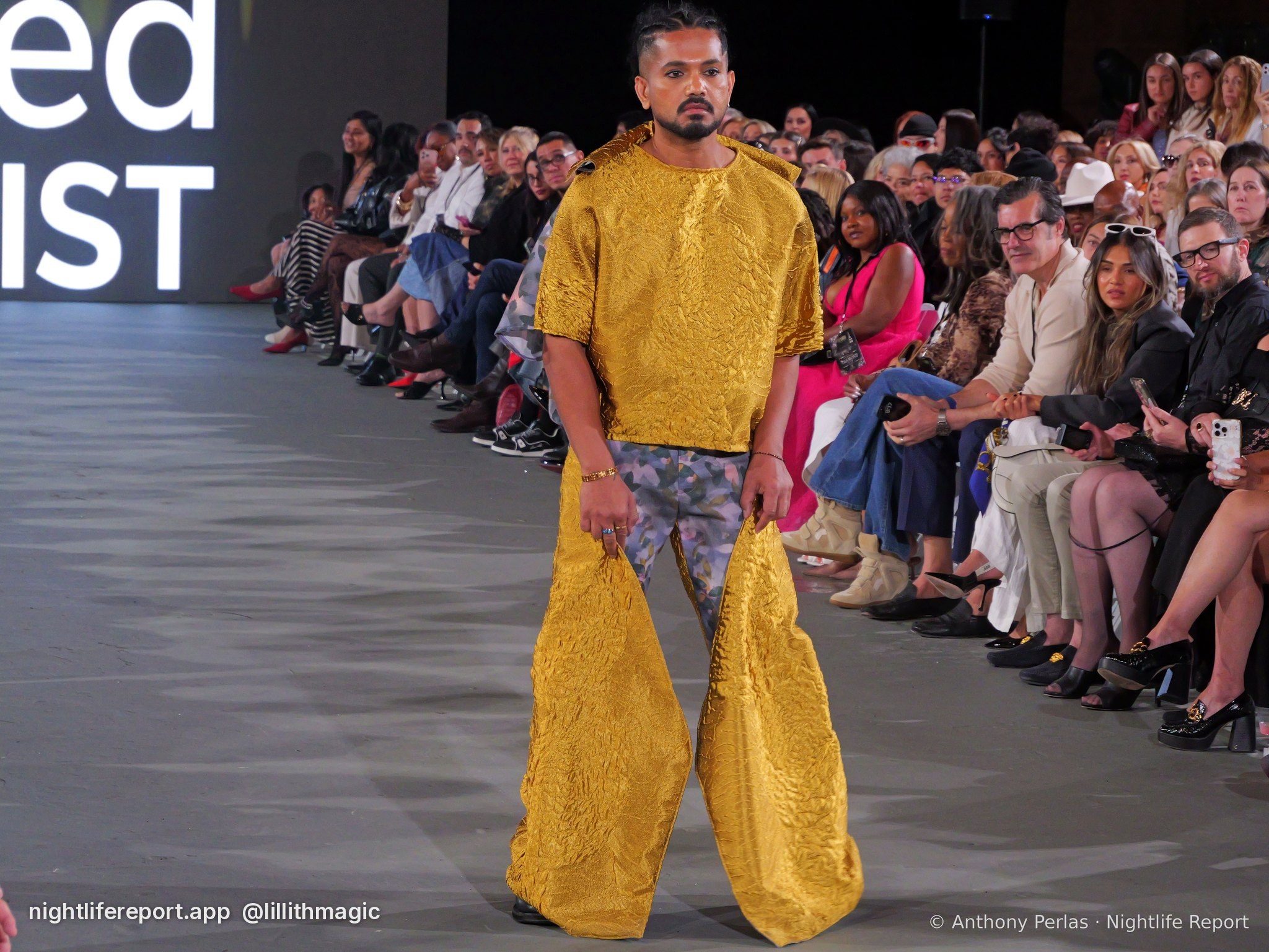 Naked Sewist (Doug Chinery) look 1 on the runway at The Bureau Fashion Week LA, Day 2 Finale, Oct 2026