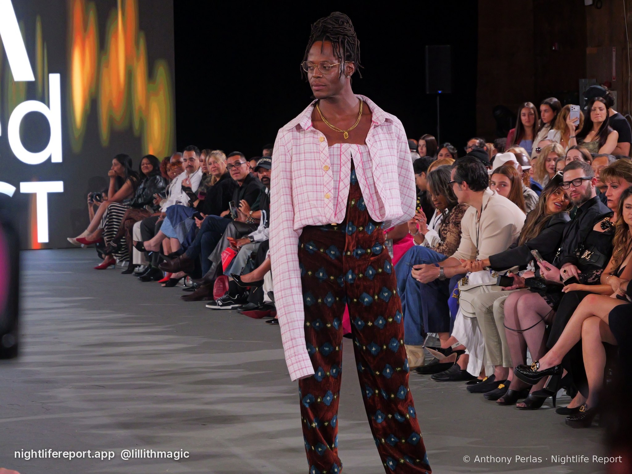 Naked Sewist (Doug Chinery) look 2 on the runway at The Bureau Fashion Week LA, Day 2 Finale, Oct 2026