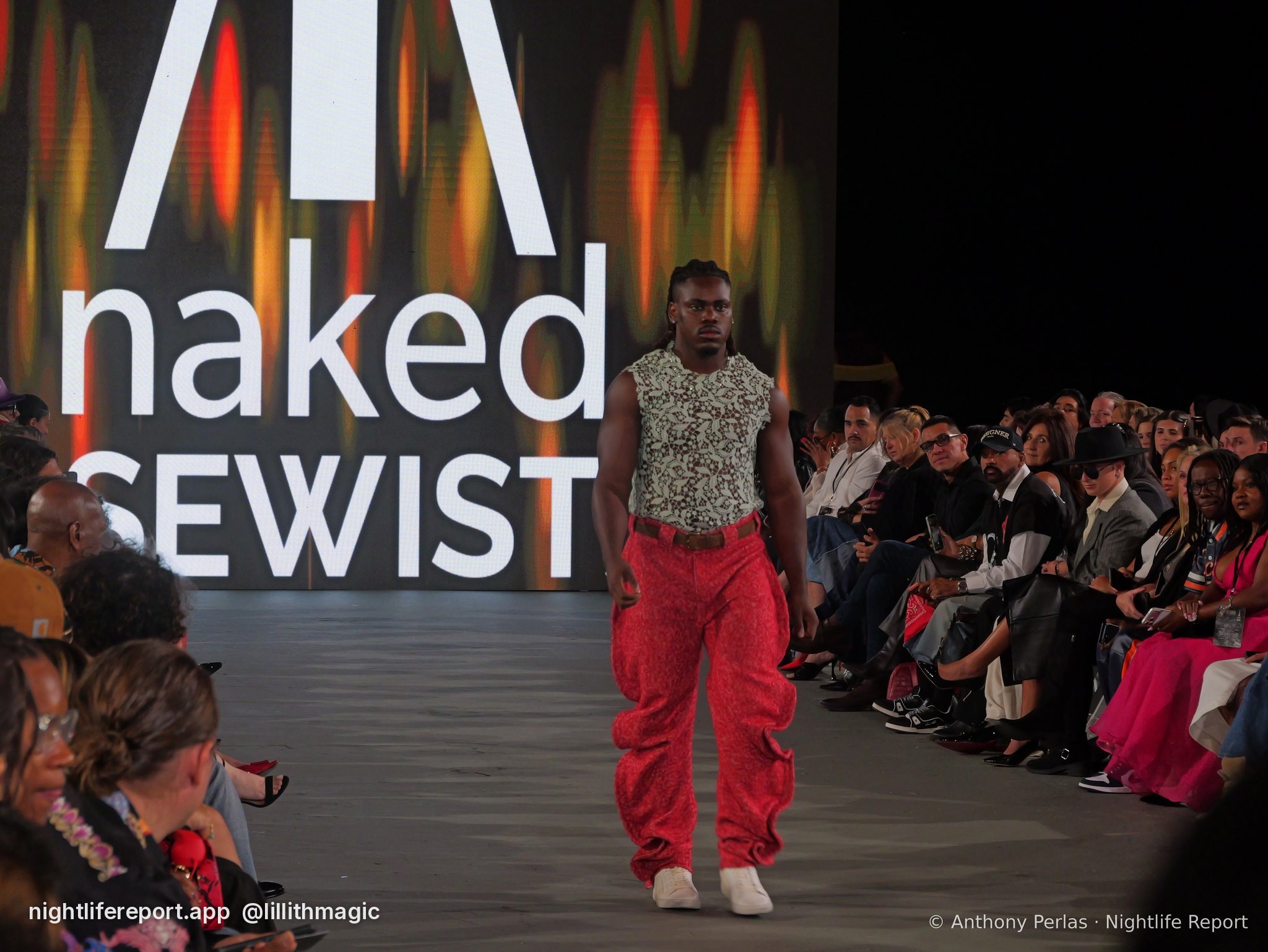 Naked Sewist (Doug Chinery) look 3 on the runway at The Bureau Fashion Week LA, Day 2 Finale, Oct 2026