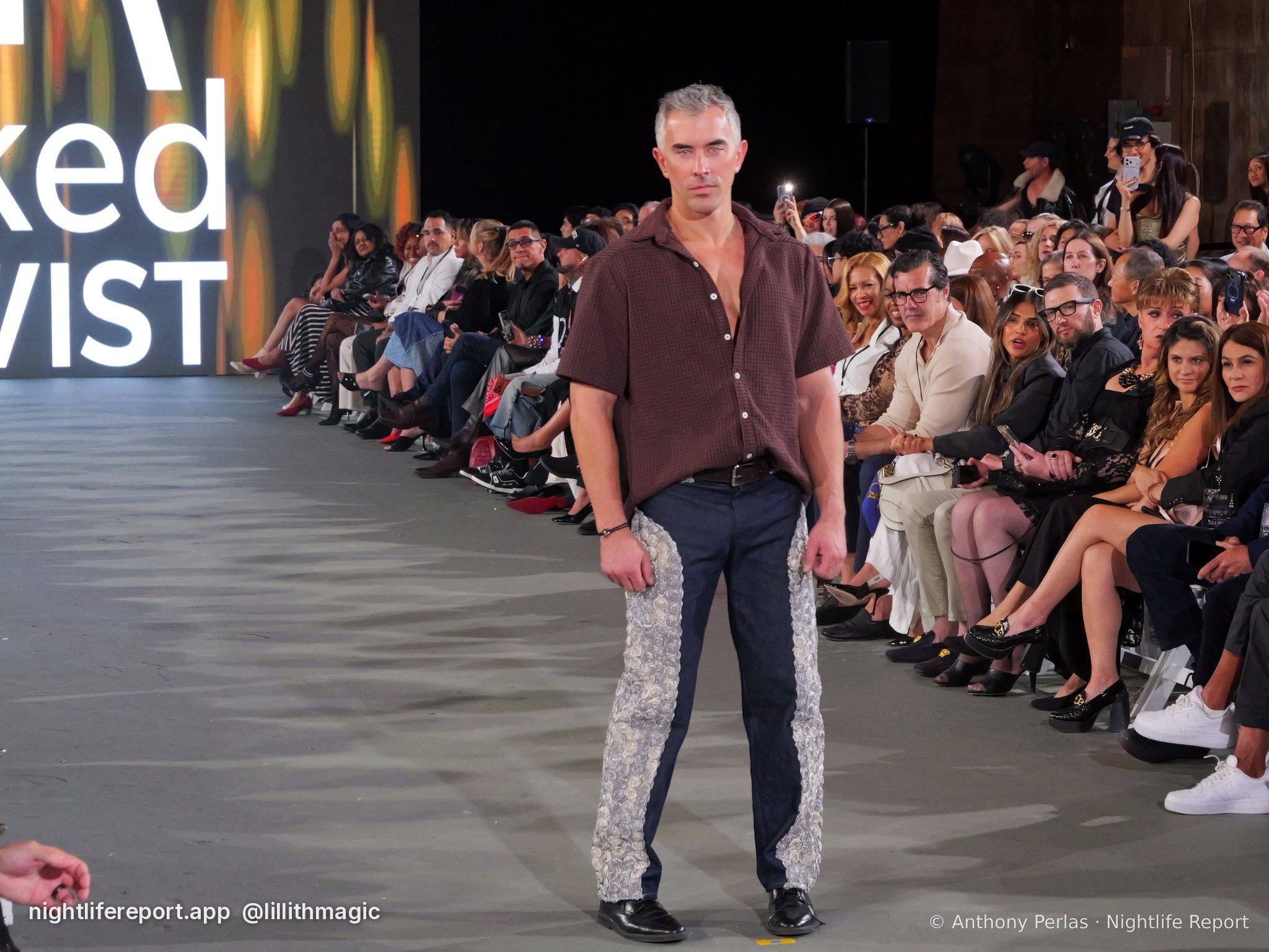 Naked Sewist (Doug Chinery) look 5 on the runway at The Bureau Fashion Week LA, Day 2 Finale, Oct 2026