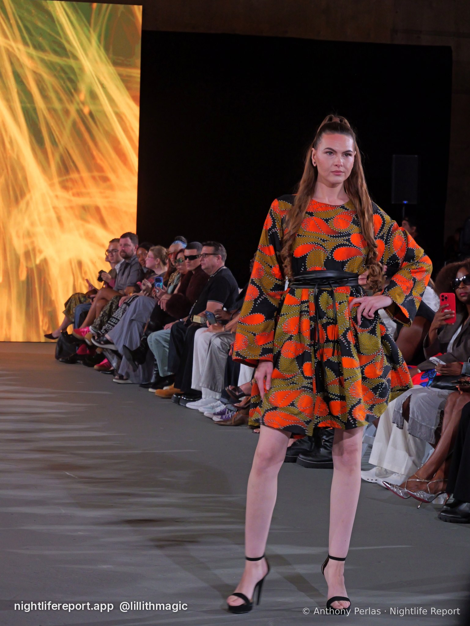 Sewreffic look 2 on the runway at The Bureau Fashion Week LA, Day 1 Opening, Oct 2026