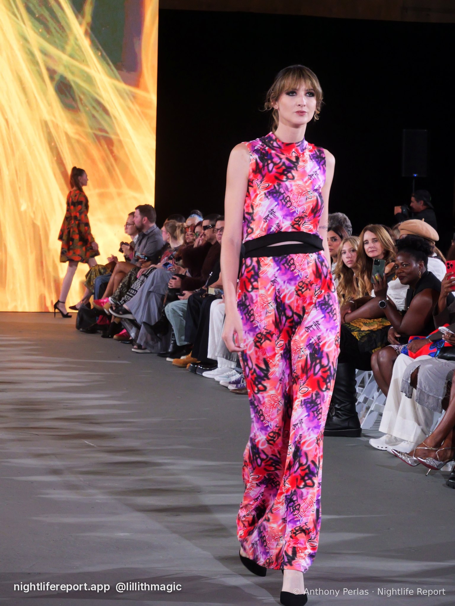Sewreffic look 3 on the runway at The Bureau Fashion Week LA, Day 1 Opening, Oct 2026