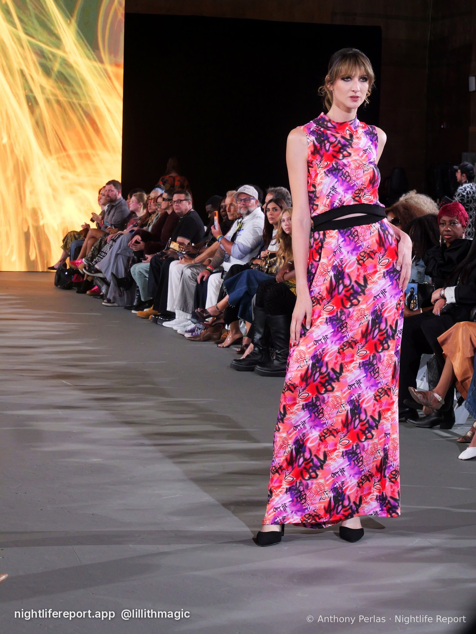 Sewreffic look 4 on the runway at The Bureau Fashion Week LA, Day 1 Opening, Oct 2026