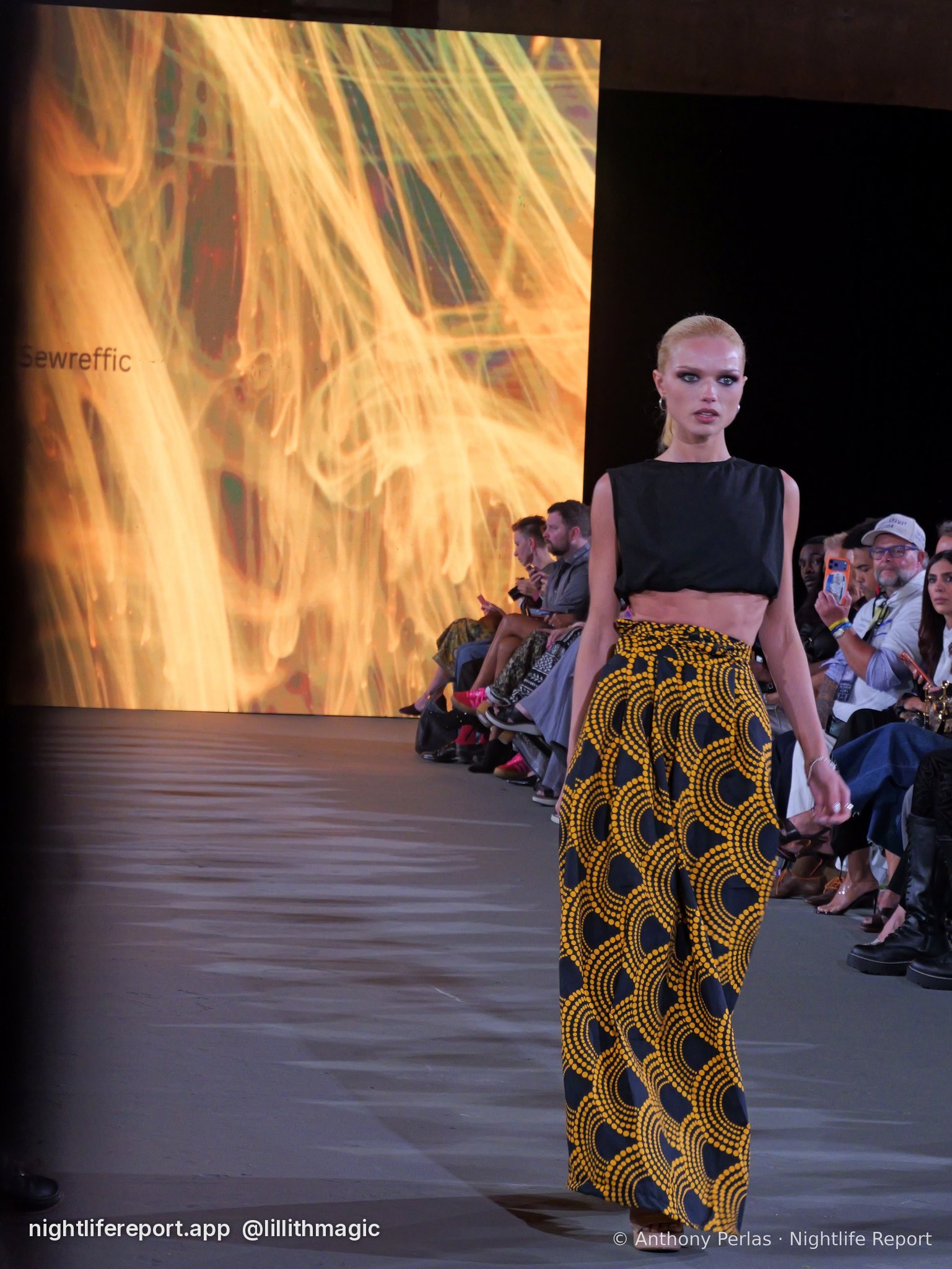 Sewreffic look 6 on the runway at The Bureau Fashion Week LA, Day 1 Opening, Oct 2026