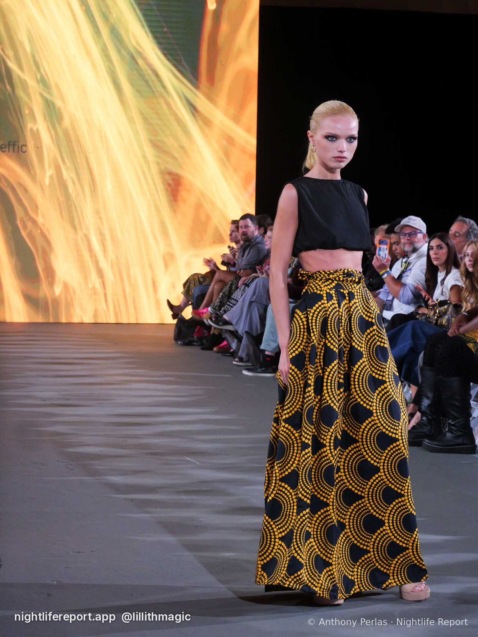 Sewreffic look 7 on the runway at The Bureau Fashion Week LA, Day 1 Opening, Oct 2026