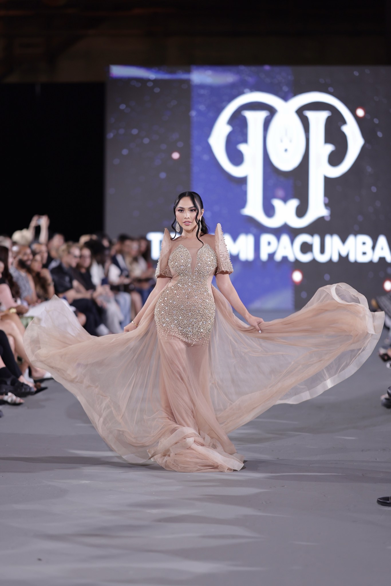 Sofhia Flores on the runway
