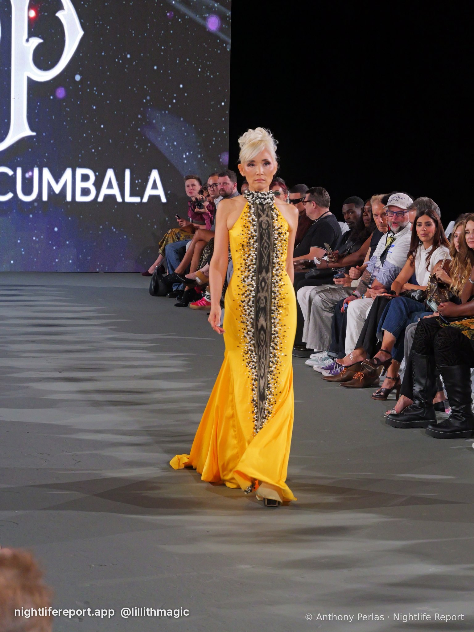 Toshimi Pacumbala look 2 on the runway at The Bureau Fashion Week LA, Day 1 Opening, Oct 2026