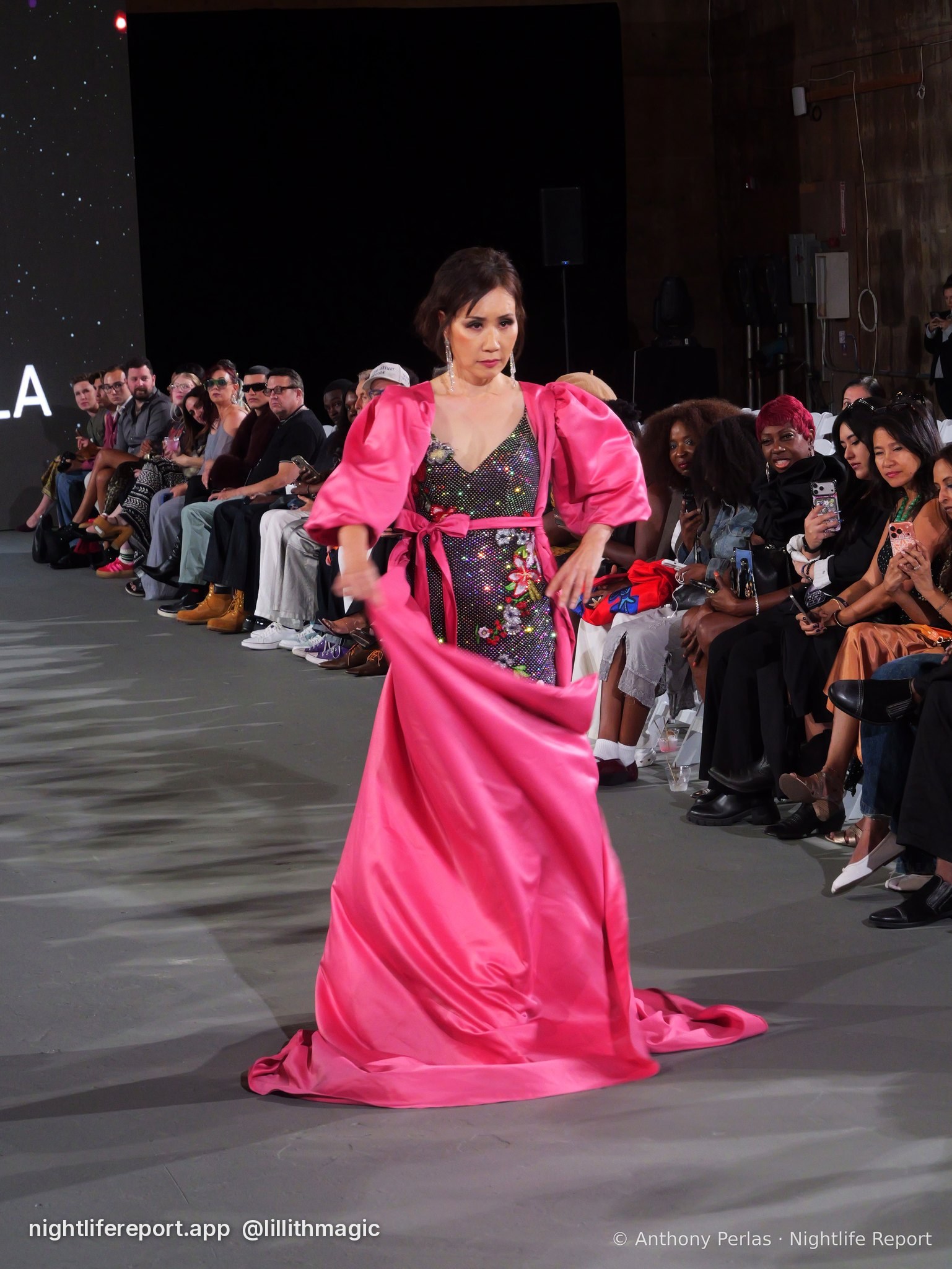 Toshimi Pacumbala look 3 on the runway at The Bureau Fashion Week LA, Day 1 Opening, Oct 2026