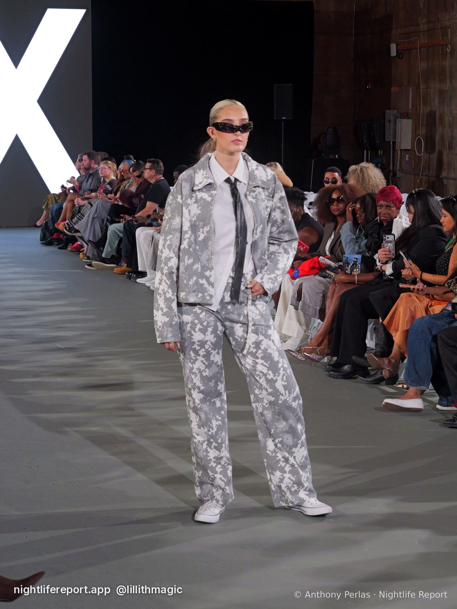 X-X Co. look 3 on the runway at The Bureau Fashion Week LA, Day 1 Opening, Oct 2026