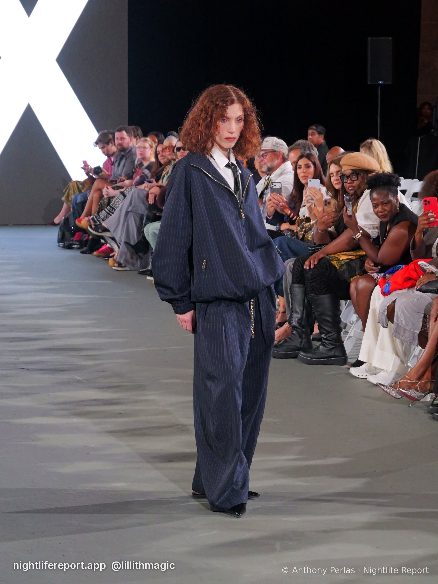 X-X Co. look 7 on the runway at The Bureau Fashion Week LA, Day 1 Opening, Oct 2026